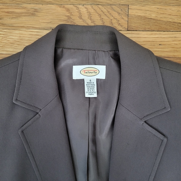 Talbots Brown Pantsuit Size 4 - Picture 11 of 12
